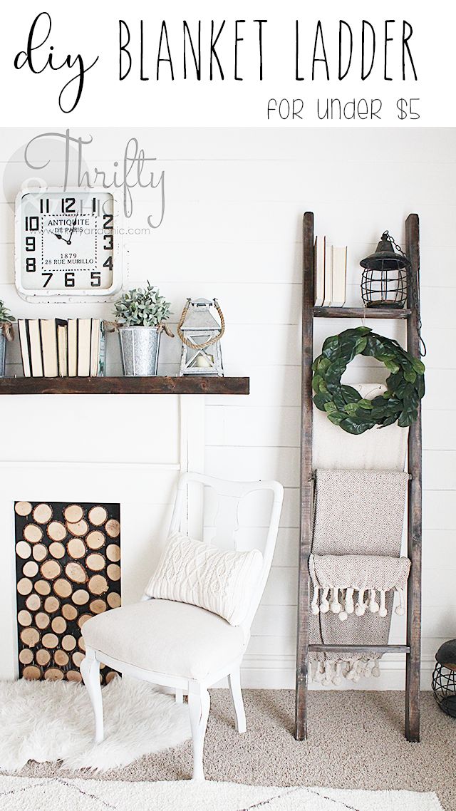 How To Decorate A Blanket Ladder